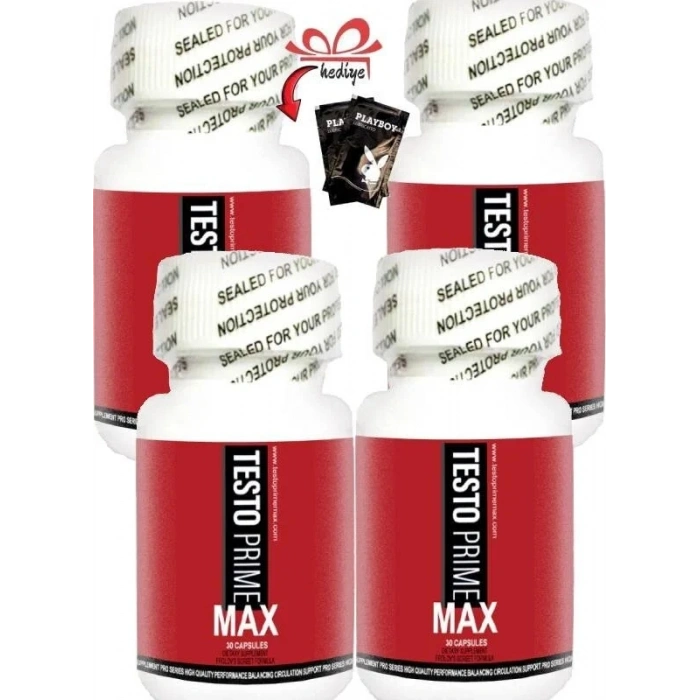 Testo Prime Max Erkeklere Özel Her An Maksimum Limit 30lu x 4 Adet