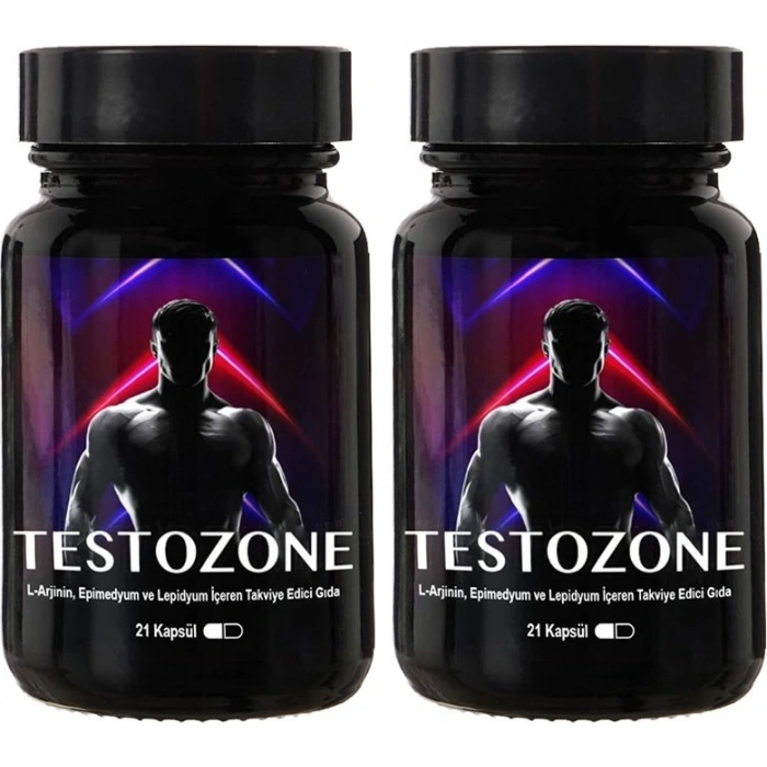Testozone 2 Kutu Erkeklere Özel L-Argininli Lepidyumlu 21LI Formül