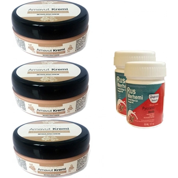 Three Brand Arnavut Kremi 3 Adet + Rus Merhemi 50 ml 2 Adet