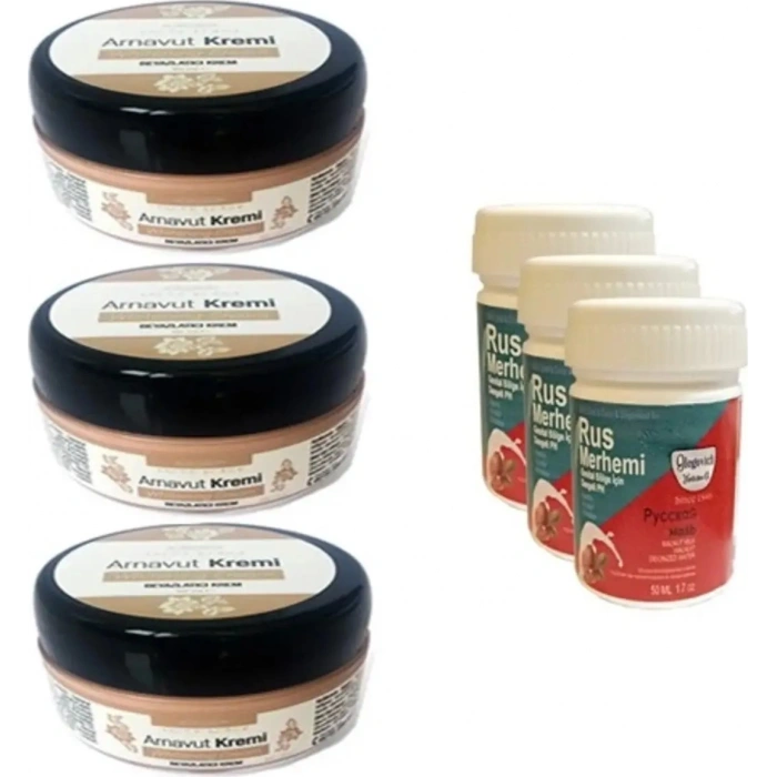 Three Brand Arnavut Kremi 3 Adet + Rus Merhemi 50 ml 3 Adet