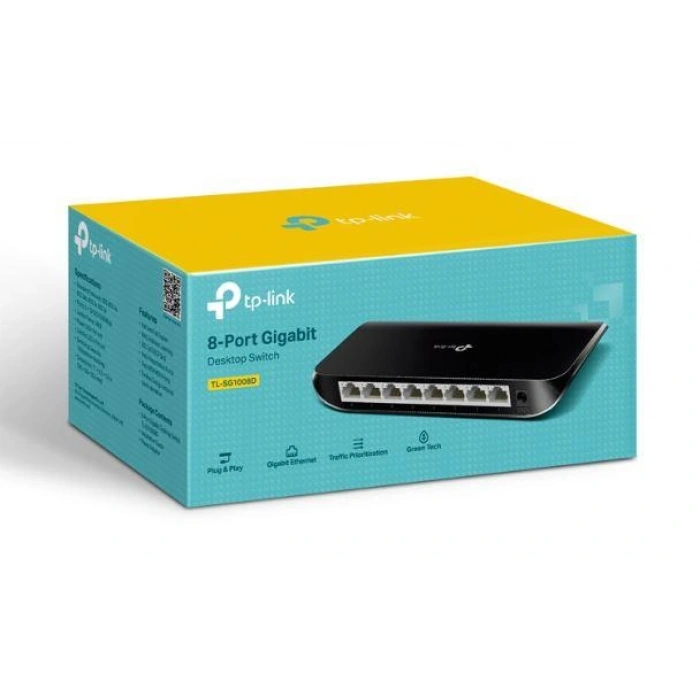 TL-SG1008D 8 PORT GIGABIT PLASTİK KASA SWITCH