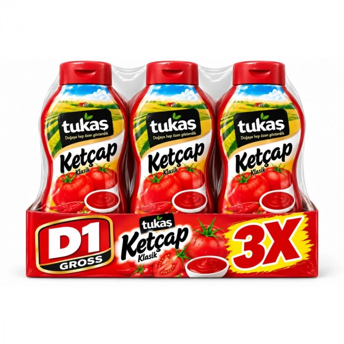 TUKAŞ KETÇAP SADE 700 GR (3 Adet)