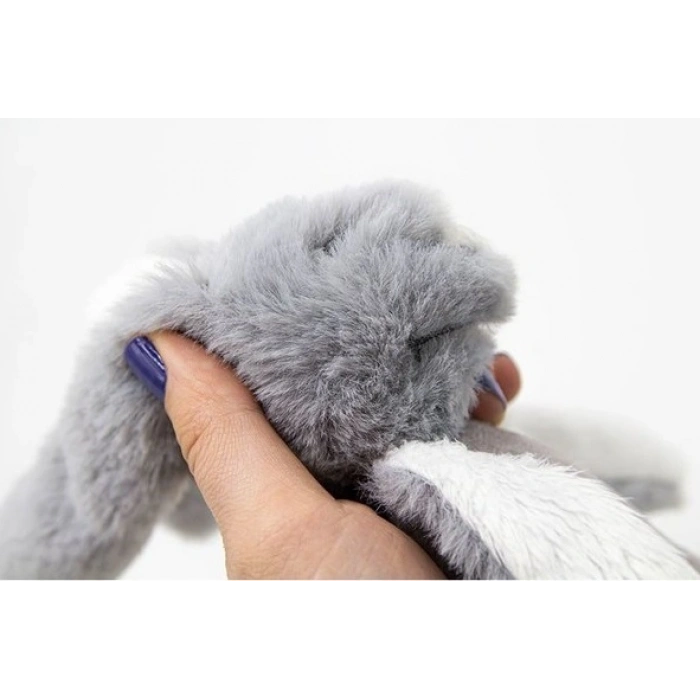  Tutmalı Peluş Mini Tavşan 842 Gri