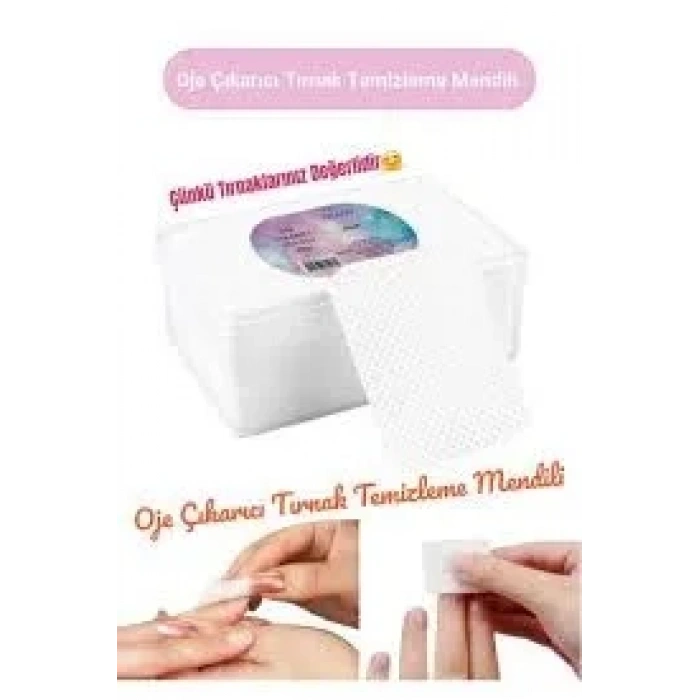 Tüysüz Ped Tırnak Temizleme Mendili