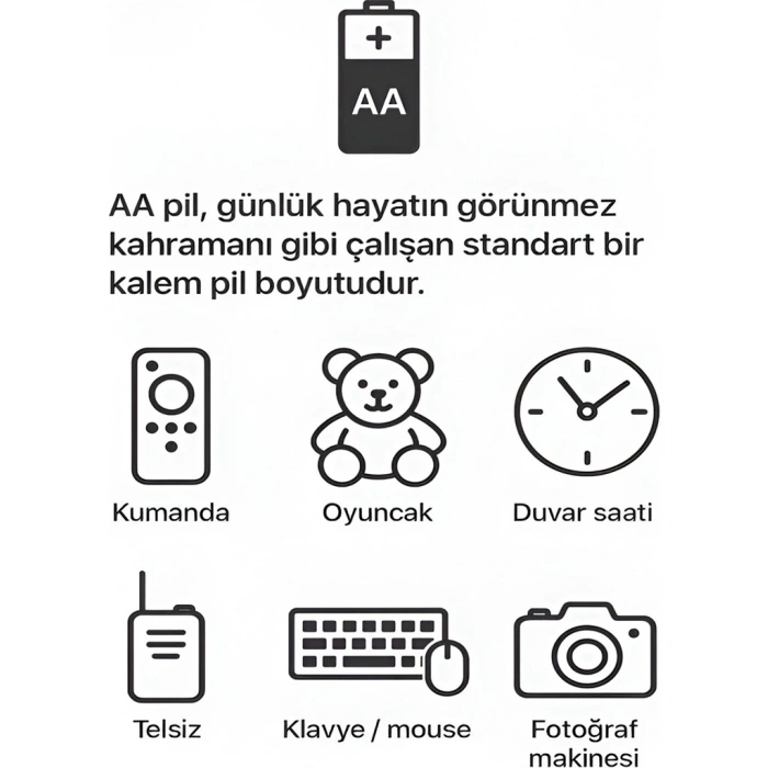 Type-c Şarjlı 2800mwh 1.5v Şarj Edilebilir 2’li Aa5 Kalın Pil - Lityum Iyon Batarya