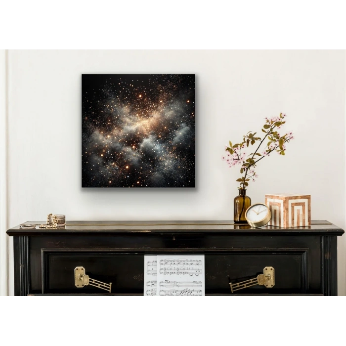 Uzay Boşluğu Kanvas Tablo 60x60cm