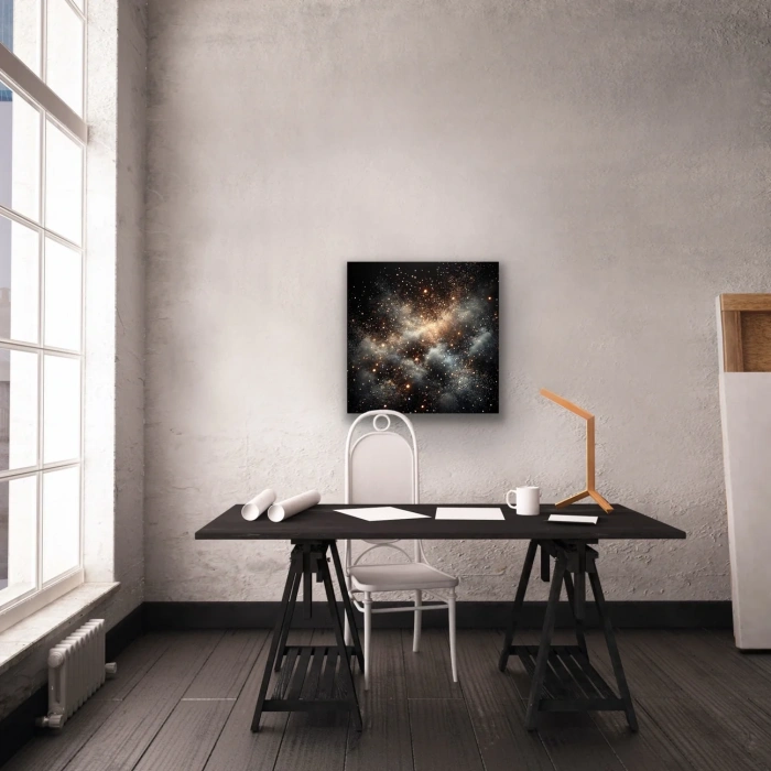 Uzay Boşluğu Kanvas Tablo 60x60cm
