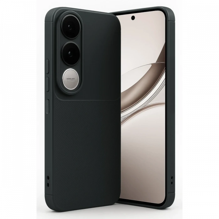 Vivo V50 Lite 4G Auto Focus Karbon Kapak - Siyah