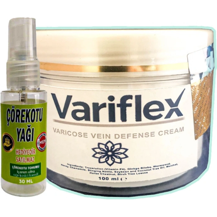 Variflex Bacak Bakımı Kremi 100 ml + Çörek Otu Yağı 30 ml