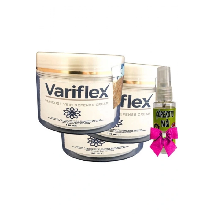 Variflex Krem 100 ml x 3 adet + ve Çörek Otu Yağı 30 ml