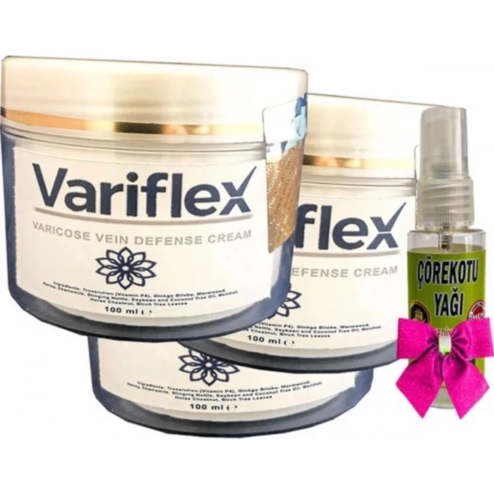 Variflex Krem 100 ml x 3 Adet + ve Çörek Otu Yağı 30 ml