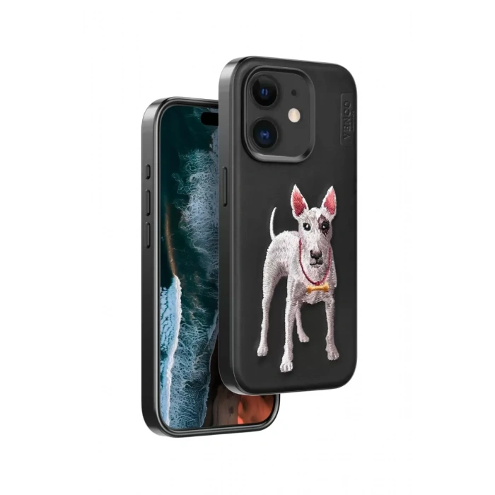 Venco Apple iPhone 11 Uyumlu Perma Desenli Kapak - Siyah