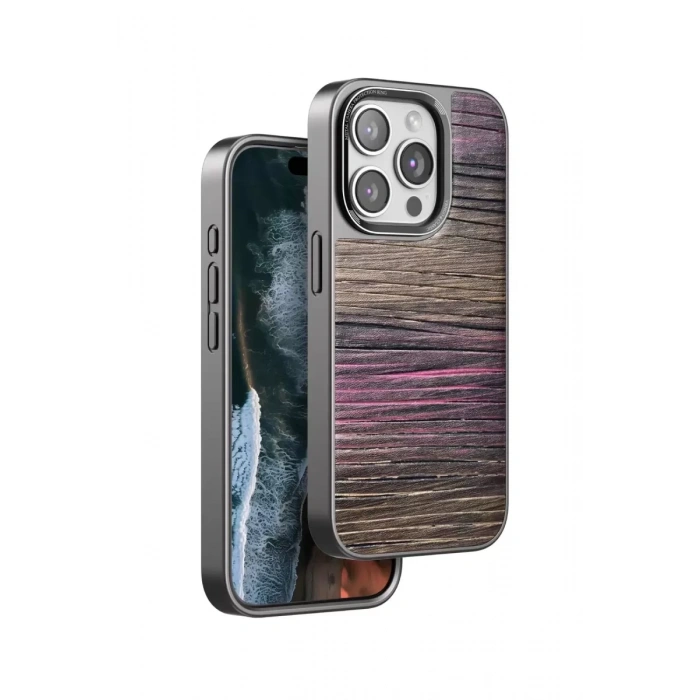 Venco Apple iPhone 14 Pro Uyumlu Wave Kapak - Pembe
