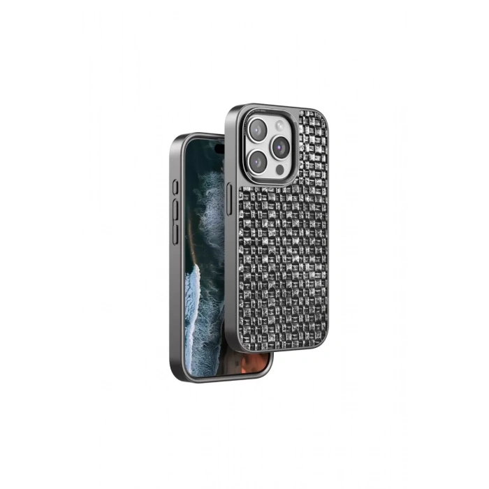 Venco Apple iPhone 15 Pro Max Uyumlu Brand Kapak - Gümüş