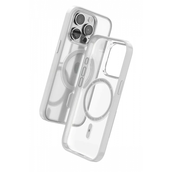 Venco Apple iPhone 15 Pro Max Uyumlu Joly Magsafe Kapak - Beyaz