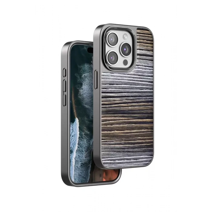 Venco Apple iPhone 15 Pro Uyumlu Wave Kapak - Sarı