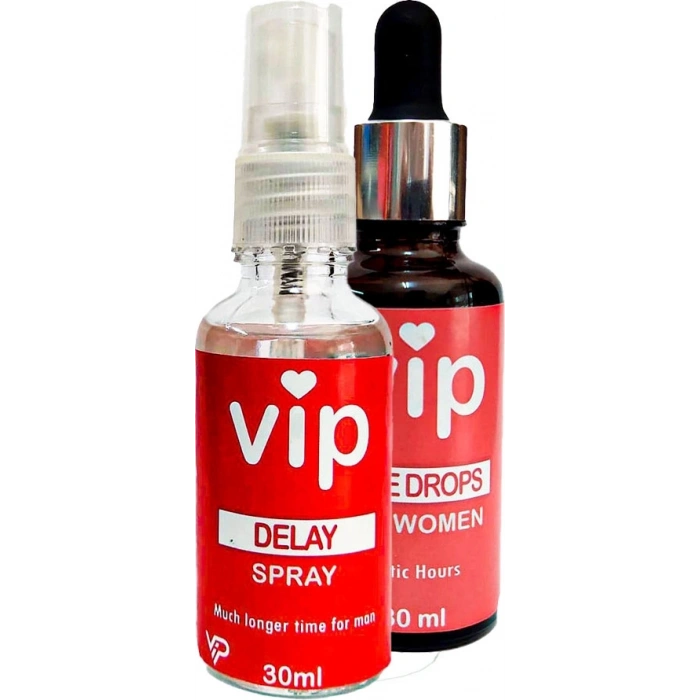 Vip Erkeklere Delayspray + Vip Bayan Cinseluyarıcıdamla