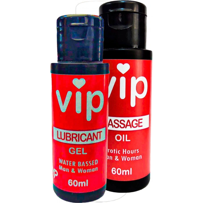 VİP Lubrikant Jel 60 ml + Masaj Yağı