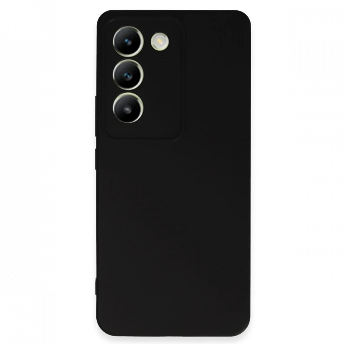 Vivo V30 Lite 4G Uyumlu Kılıf First Silikon - Siyah