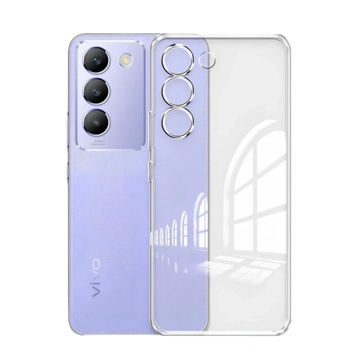 Vivo V30 Lite 4G Uyumlu Kılıf Lüx Şeffaf Silikon