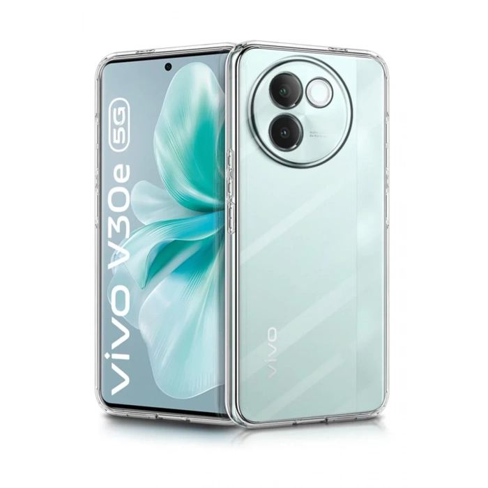Vivo V30e Uyumlu Kılıf Lüx Şeffaf Silikon