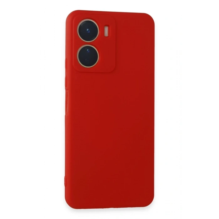 Vivo Y16 Uyumlu Kılıf First Silikon - Kırmızı