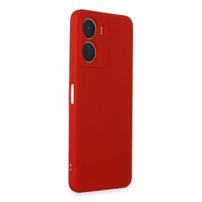 Vivo Y16 Uyumlu Kılıf First Silikon - Kırmızı