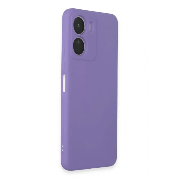 Vivo Y16 Uyumlu Kılıf First Silikon - Lila