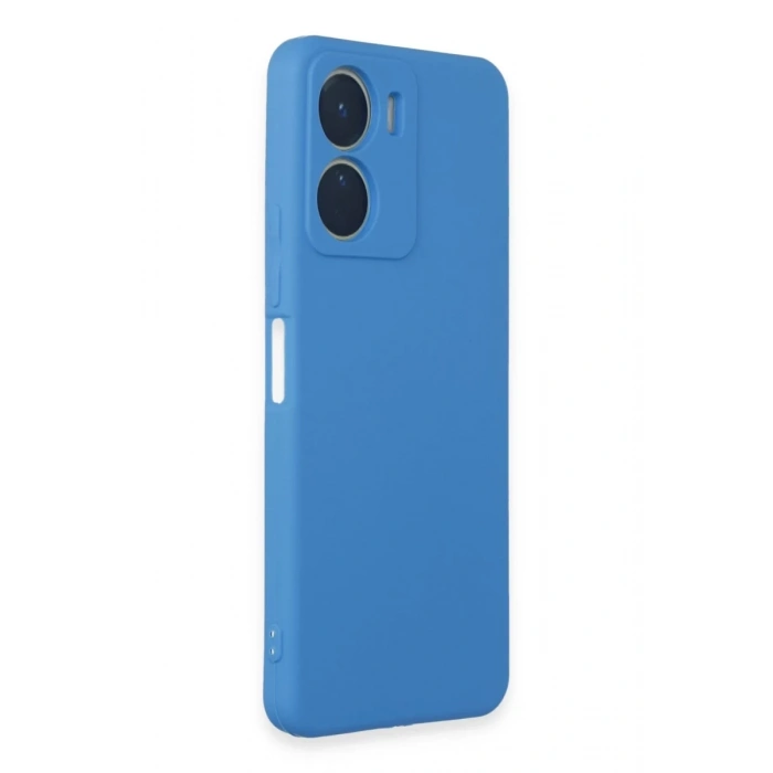 Vivo Y16 Uyumlu Kılıf First Silikon - Mavi