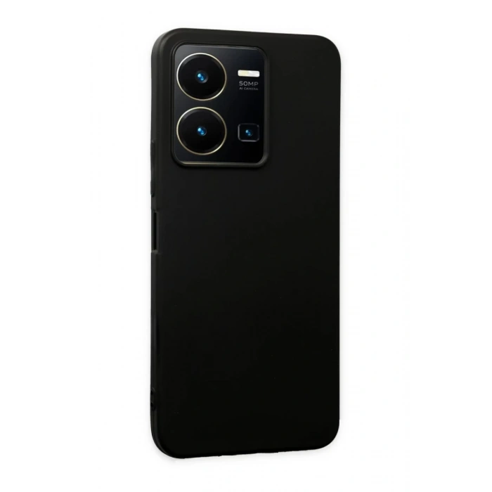 Vivo Y35 Uyumlu Kılıf First Silikon - Siyah