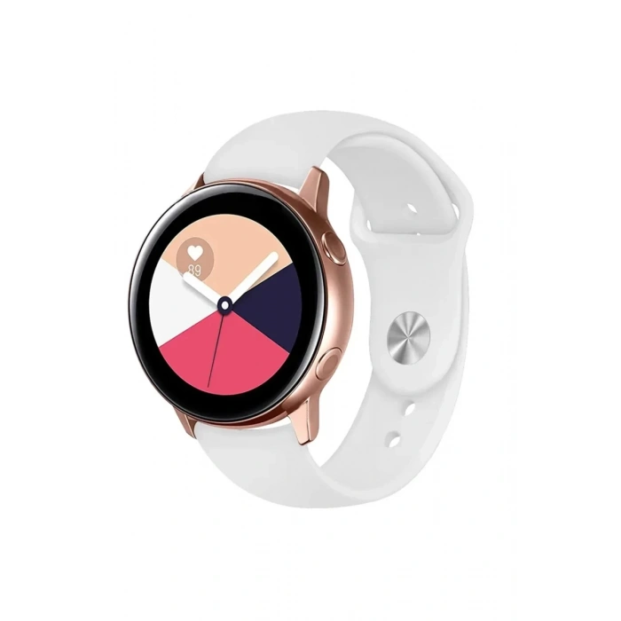 Watch 22mm Uyumlu Klasik Kordon - Beyaz