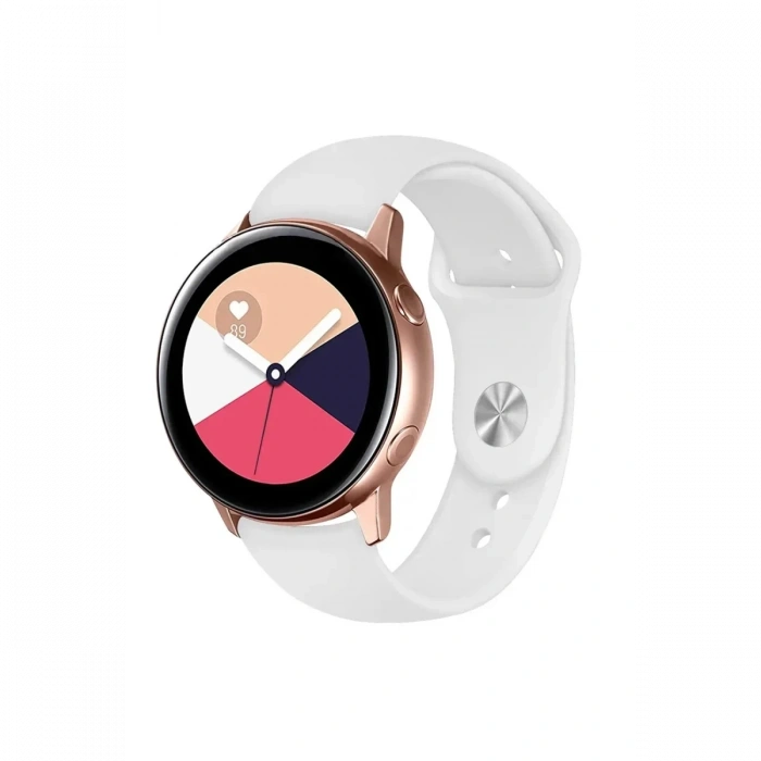 Watch 22mm Uyumlu Klasik Kordon - Beyaz