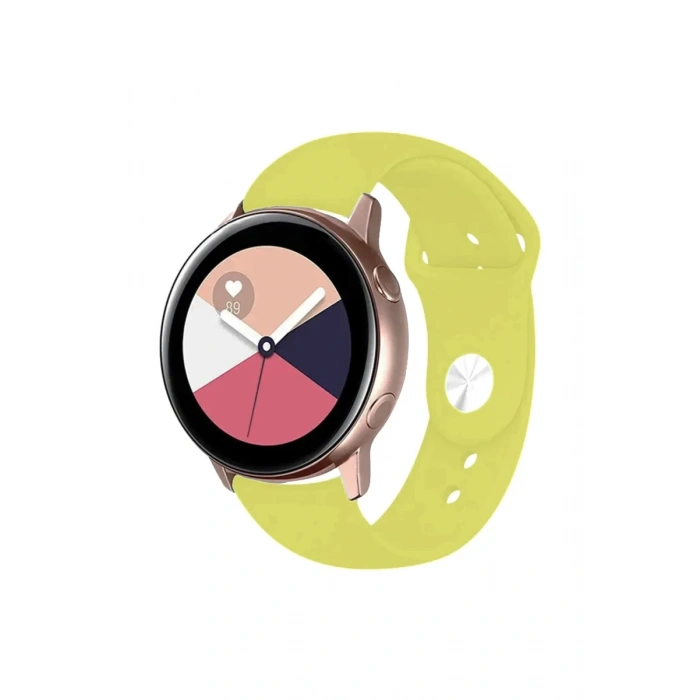 Watch 22mm Uyumlu Klasik Kordon - Sarı