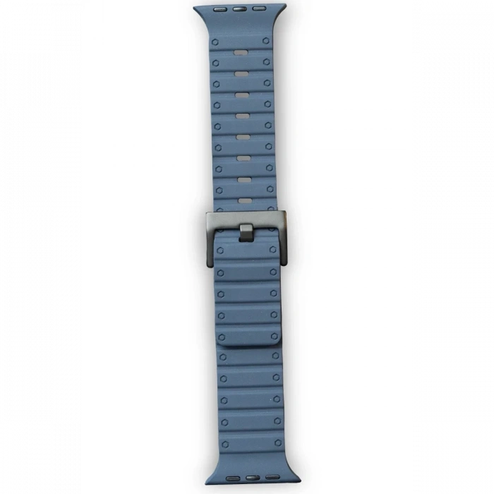 Apple Watch 42mm Magnus Mıknatıslı Silikon Kordon - Mavi