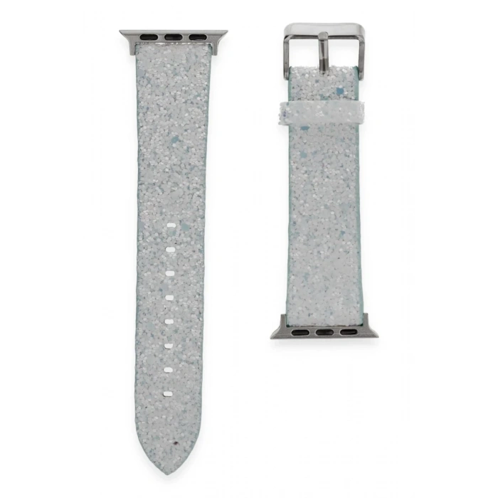 Apple Watch 42mm Starry Taşlı Kordon - Mavi
