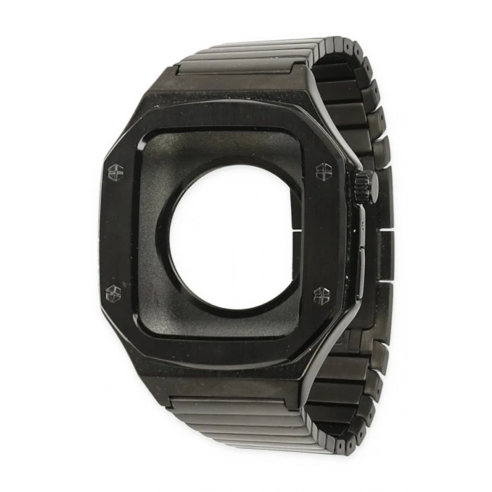 Apple Watch 45mm KR409 Metal Kordon - Siyah