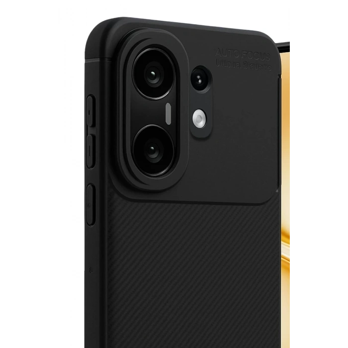 Vivo X200 FE Auto Focus Karbon Kapak - Siyah