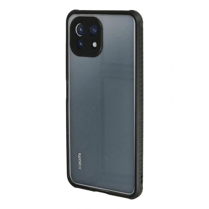 Xiaomi Mİ 11 Lite Uyumlu Kılıf Miami Şeffaf Silikon - Siyah