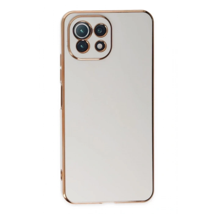 Xiaomi Mİ 11 Lite Uyumlu Kılıf Volet Silikon - Beyaz