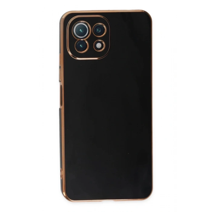 Xiaomi Mİ 11 Lite Uyumlu Kılıf Volet Silikon - Siyah