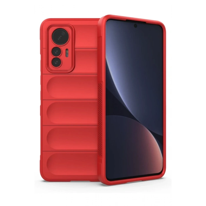 Xiaomi Mi 12 Lite Uyumlu Kılıf Optimum Silikon - Kırmızı