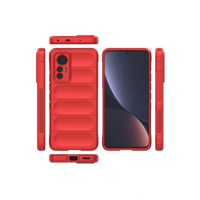 Xiaomi Mi 12 Lite Uyumlu Kılıf Optimum Silikon - Kırmızı