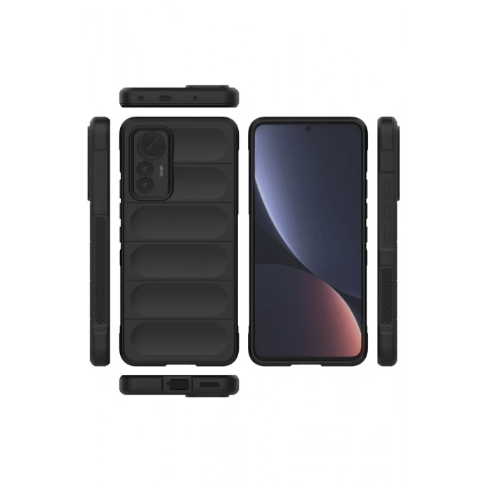 Xiaomi Mi 12 Lite Uyumlu Kılıf Optimum Silikon - Siyah