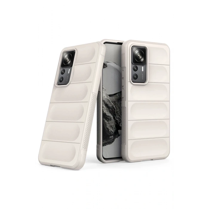Xiaomi Mi 12T Pro Uyumlu Kılıf Optimum Silikon - Krem