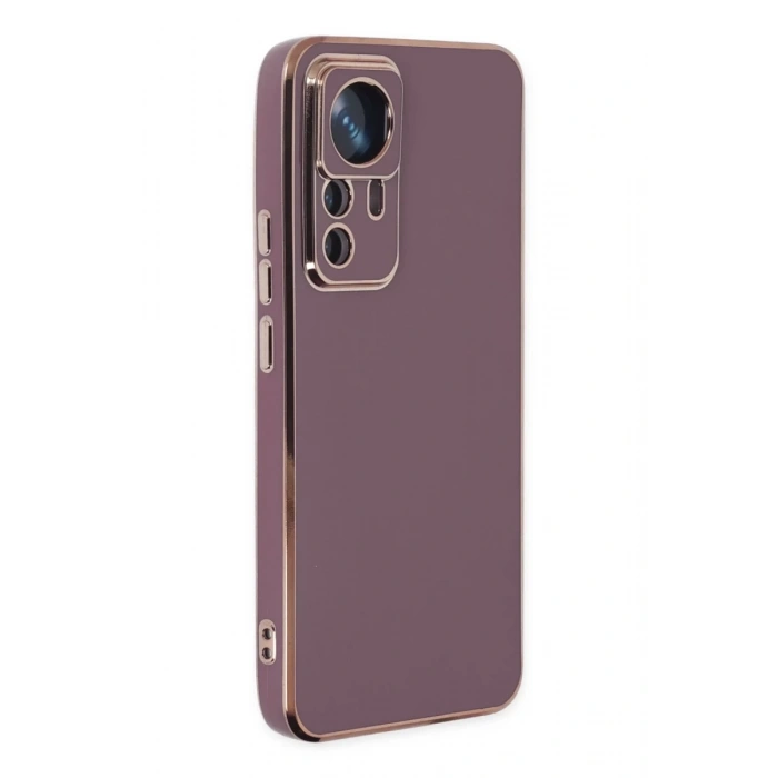 Xiaomi Mi 12T Pro Uyumlu Kılıf Volet Silikon - Mor