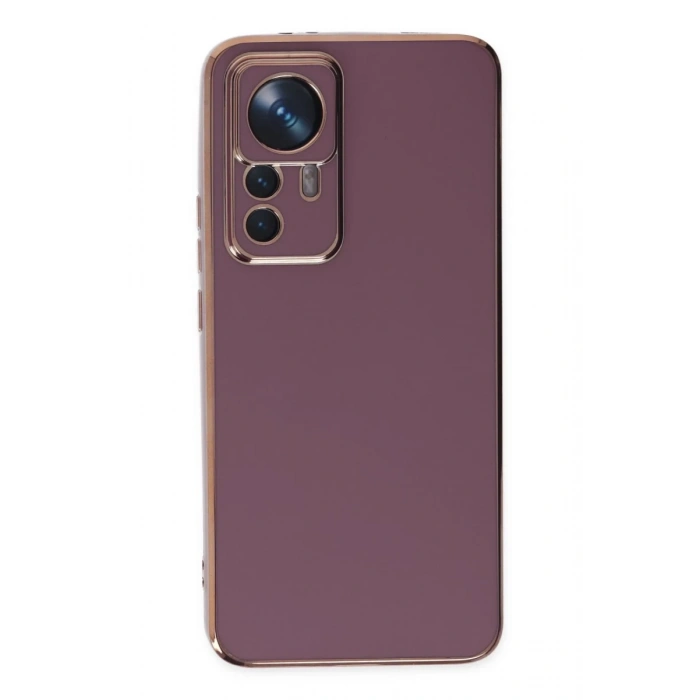 Xiaomi Mi 12T Pro Uyumlu Kılıf Volet Silikon - Mor