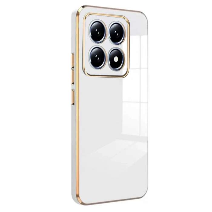 Xiaomi Mi 14T Pro Uyumlu Volet Silikon - Beyaz