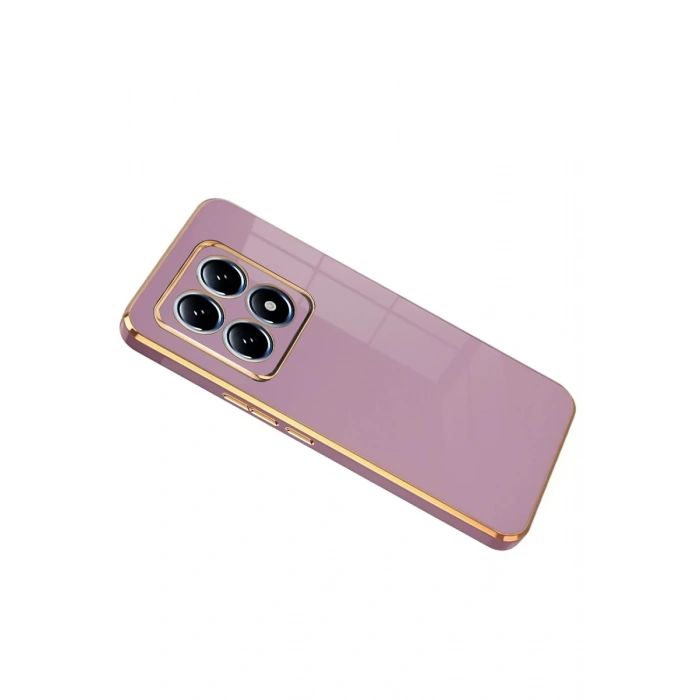 Xiaomi Mi 14T Pro Uyumlu Volet Silikon - Mor
