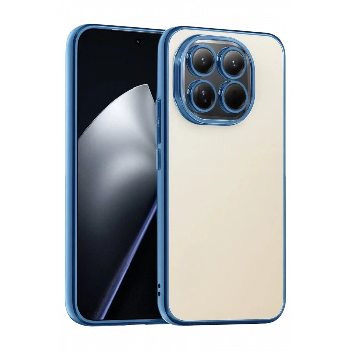 Xiaomi Mi 15 Uyumlu Lensli Silikon - Açık Mavi