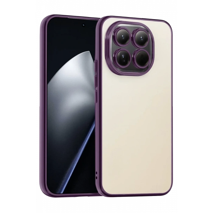 Xiaomi Mi 15 Uyumlu Lensli Silikon - Mor